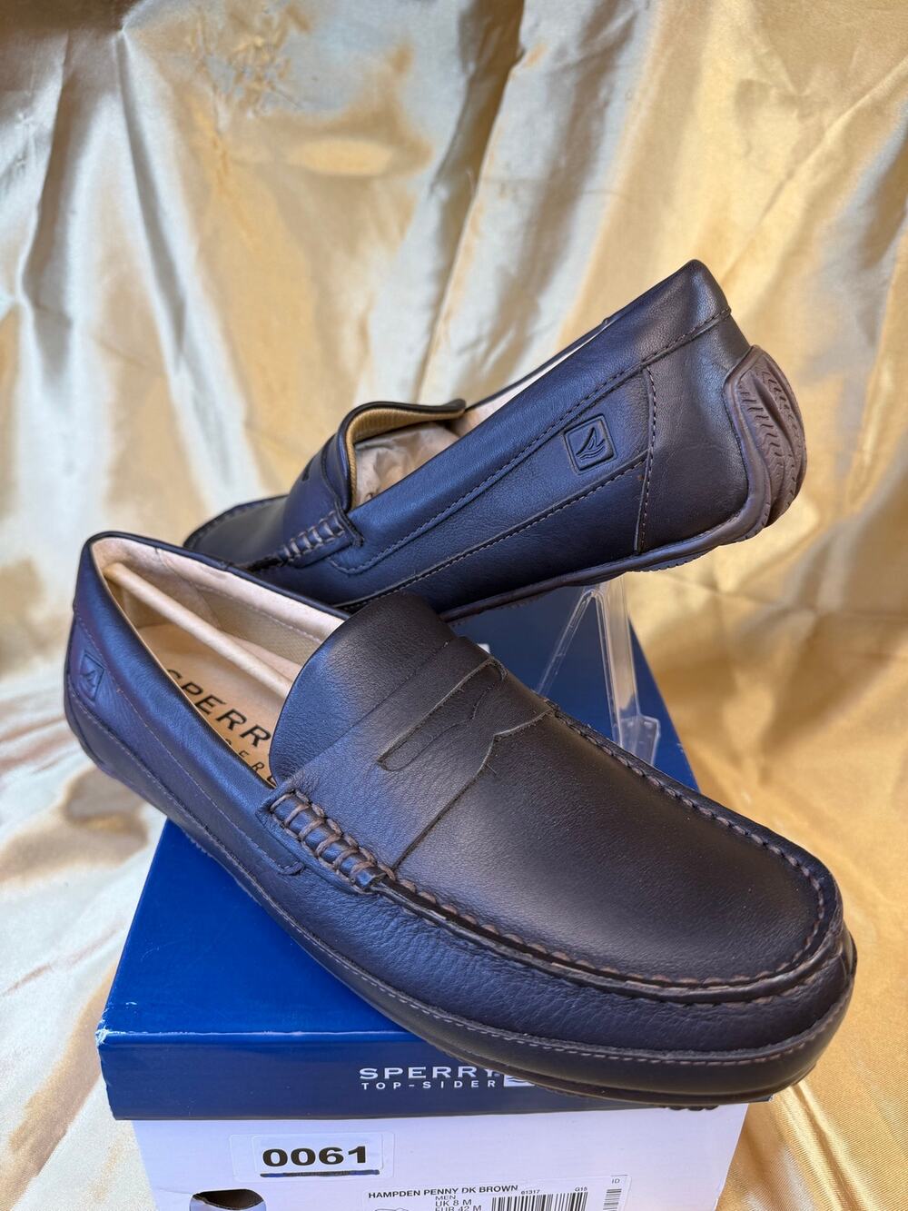 Sperry topsider Hampden Penny do brown men 9 eur 42 STS10722